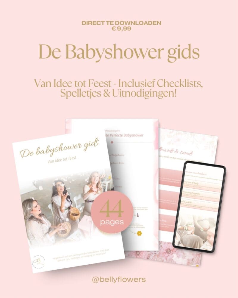 De Babyshower Gids  Jouw complete e-book vol inspiratie & tips