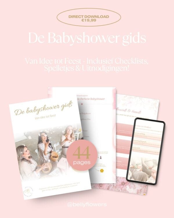 De Babyshower Gids mockup